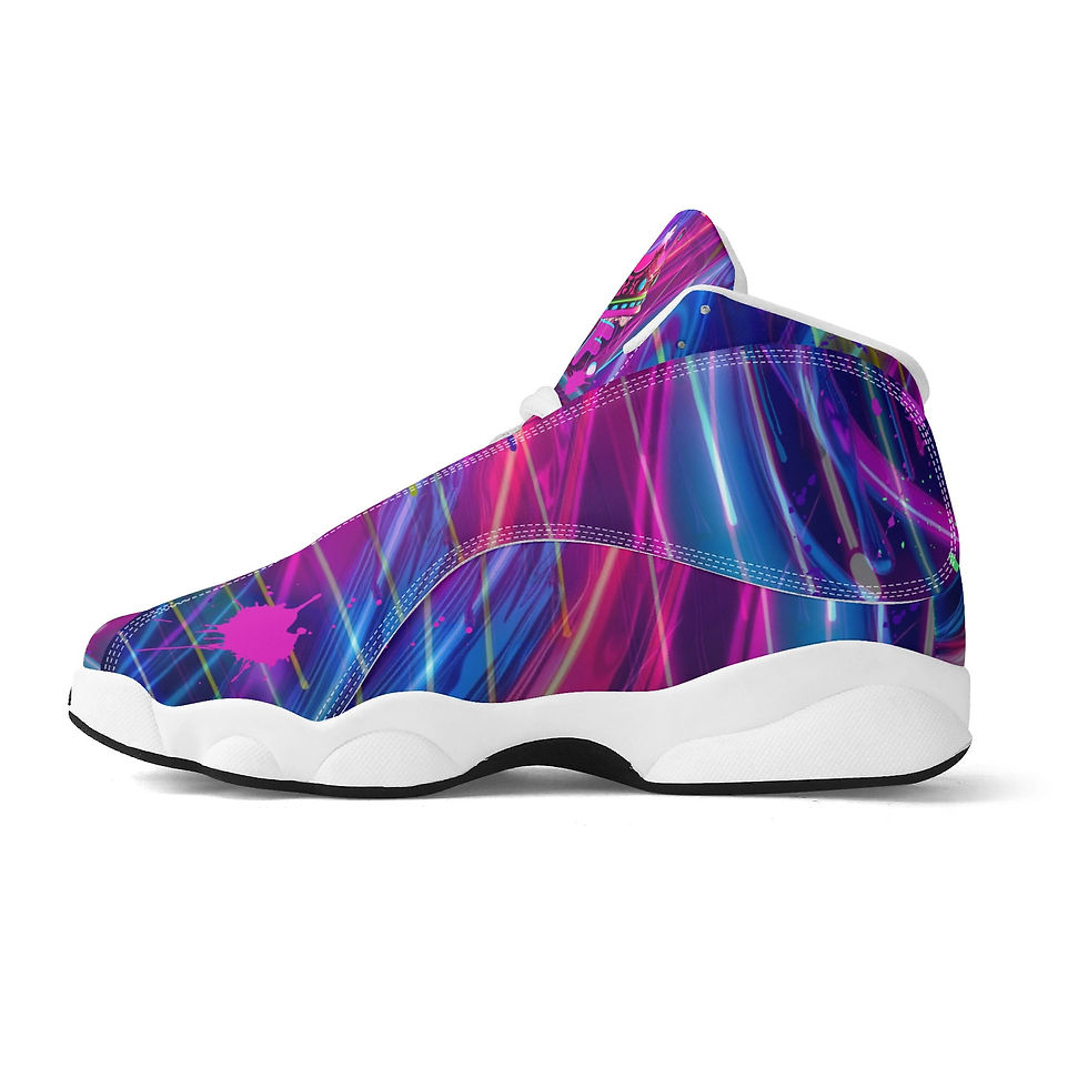 Thumbnail: Women's White Black Outsole PU Leather Basketball Shoes