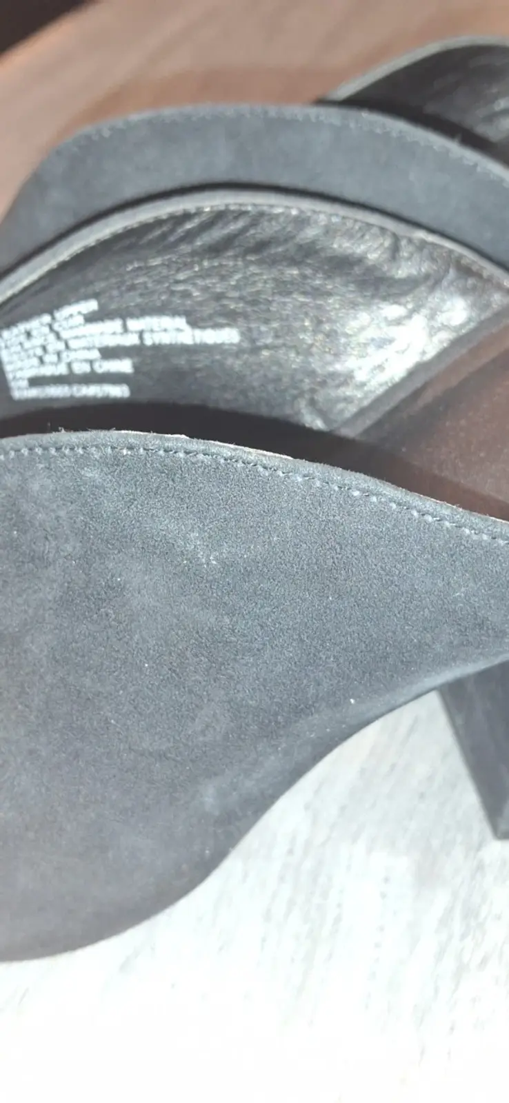 Thumbnail: Women's 9m Nordstroms BP Black Womens Suede Peep-Toe