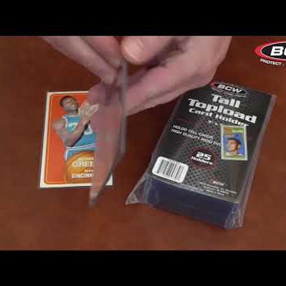 Thumbnail: Tall Card Topload Holder 25 Holders per pack