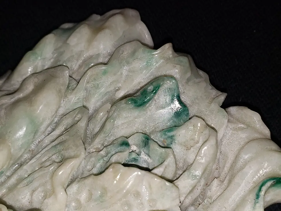 Thumbnail: 7in Chinese Dushan Jade Cabbage Statue