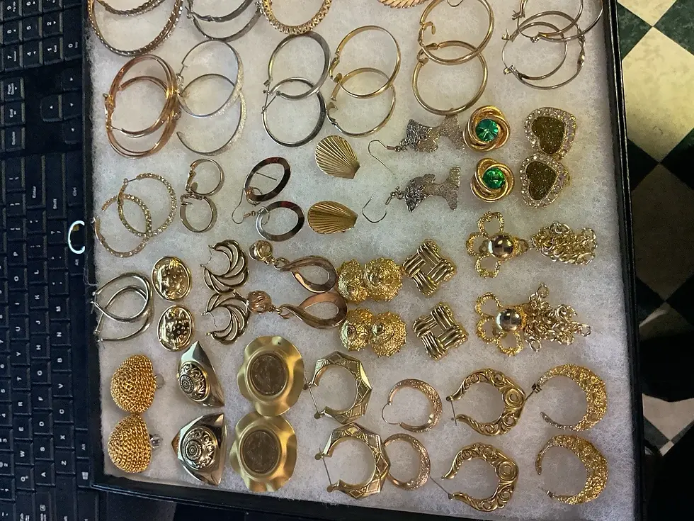 Thumbnail: Vtg to Modern Paired Earrings Lot 40 Pairs