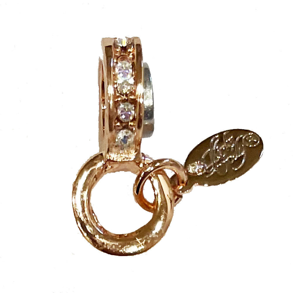 KIRKS FOLLY CHARM HOLDER TO USE WITH THE MAGNETIC NECKLACES ROSETONE ~