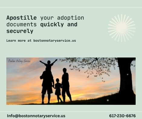 Adoption Document Apostille Services in Massachusetts