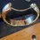 Thumbnail: Vtg Etched Floral Gold Tone Hinged Bangle