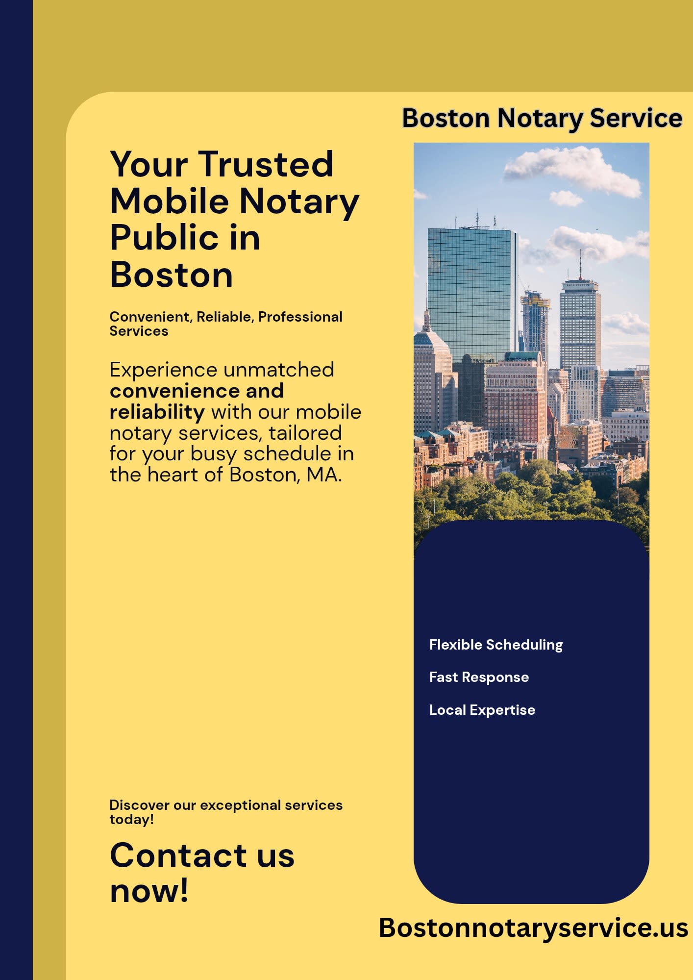 Mobile Notary Public in Boston, MA – The Trusted Name for On-Demand Notary Services