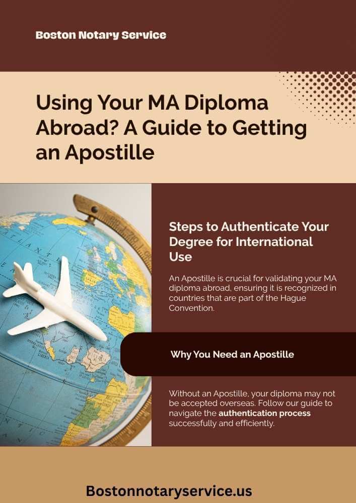 Using Your MA Diploma Abroad? A Guide to Getting an Apostille