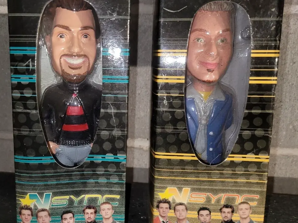 Thumbnail: 2 Vtg Lance & Joey NSYNC Bobble Heads 2001