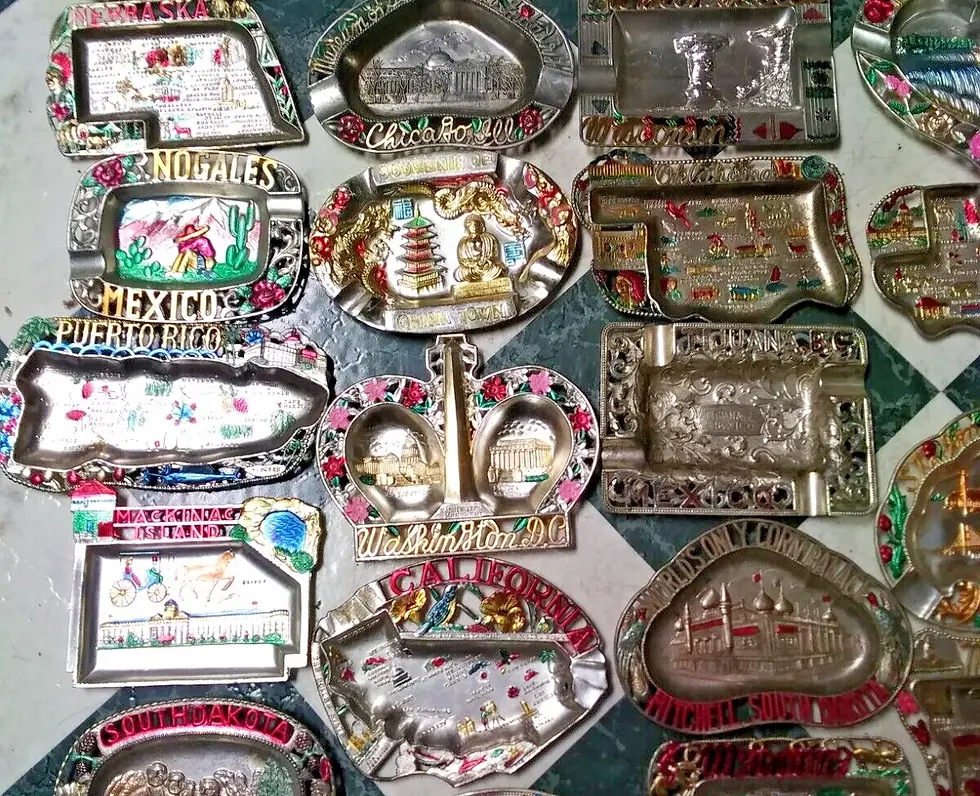 Thumbnail: Lot 35 US State Metal Ashtrays 1960s Japan