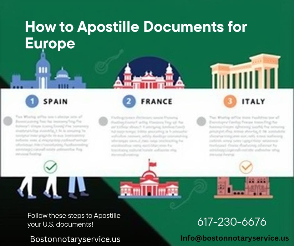 How to Apostille Documents for Spain, France, and Italy from the U.S.