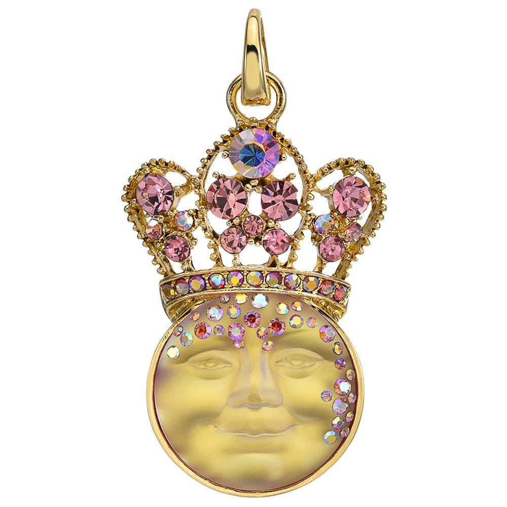 Kirks Folly Mystic Goddess Seaview Moon Princess Open Ring Charm goldtone