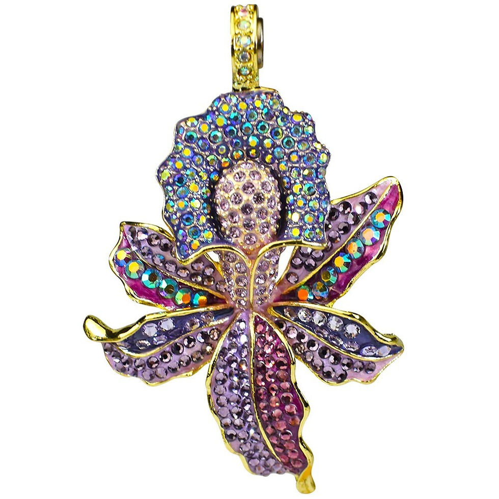 Thumbnail: Kirks Folly Fairyland Orchid Magnetic Enhancer goldtone
