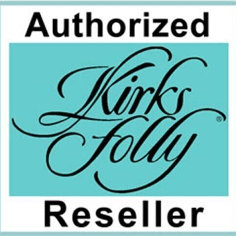 Thumbnail: Kirks Folly Diamond Crystal Large Shimmer Ornament goldtone