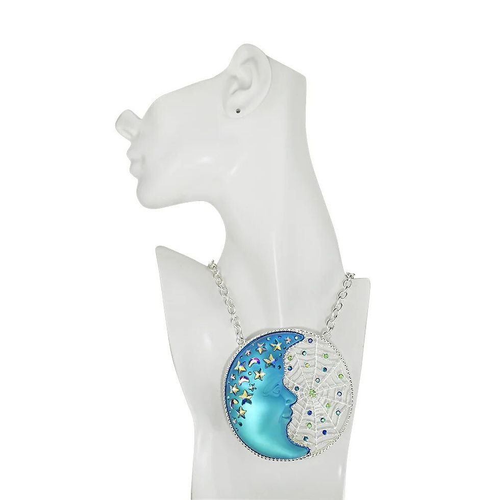 Thumbnail: Kirks Folly Venus Mystic Moon Shadow Dreamcatcher Ornament / Necklace SST