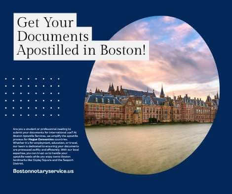 Boston Apostille Services for Hague Convention Countries