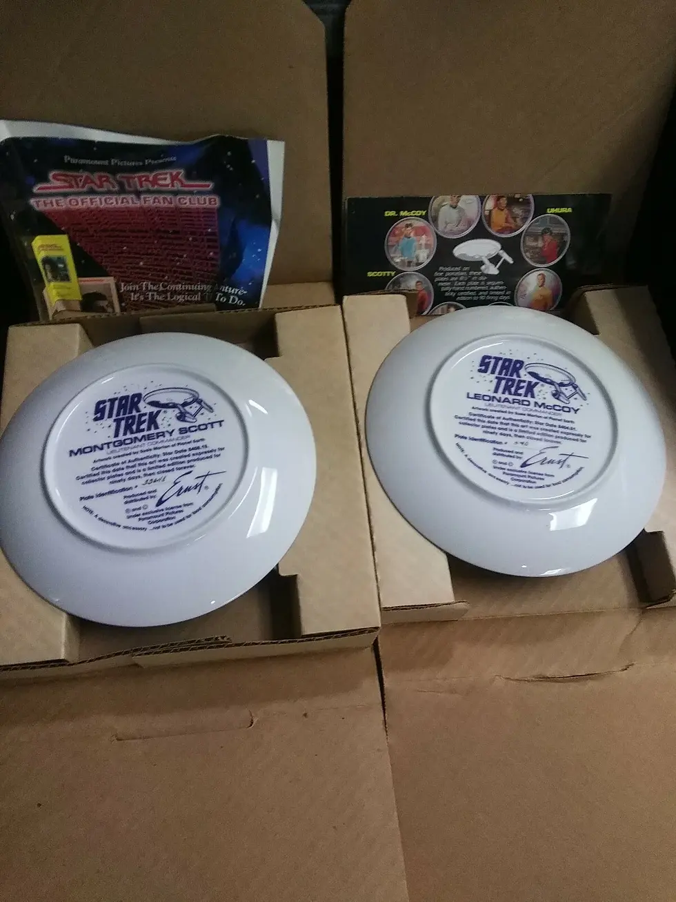 Thumbnail: 2 Star Trek Original Series Plates Ernst