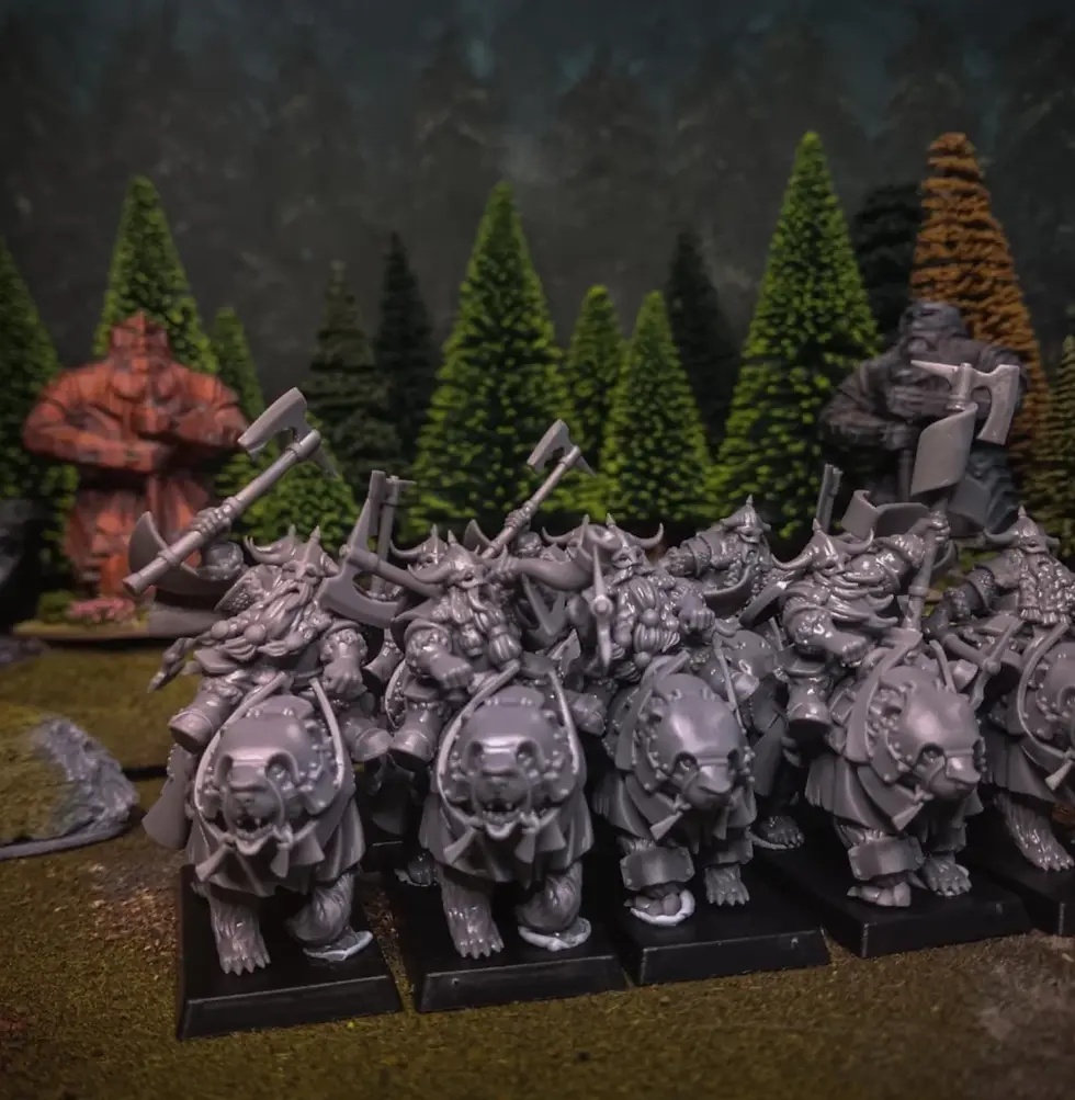 Thumbnail: Dwarf Heavy Cavalry on Bears x10
