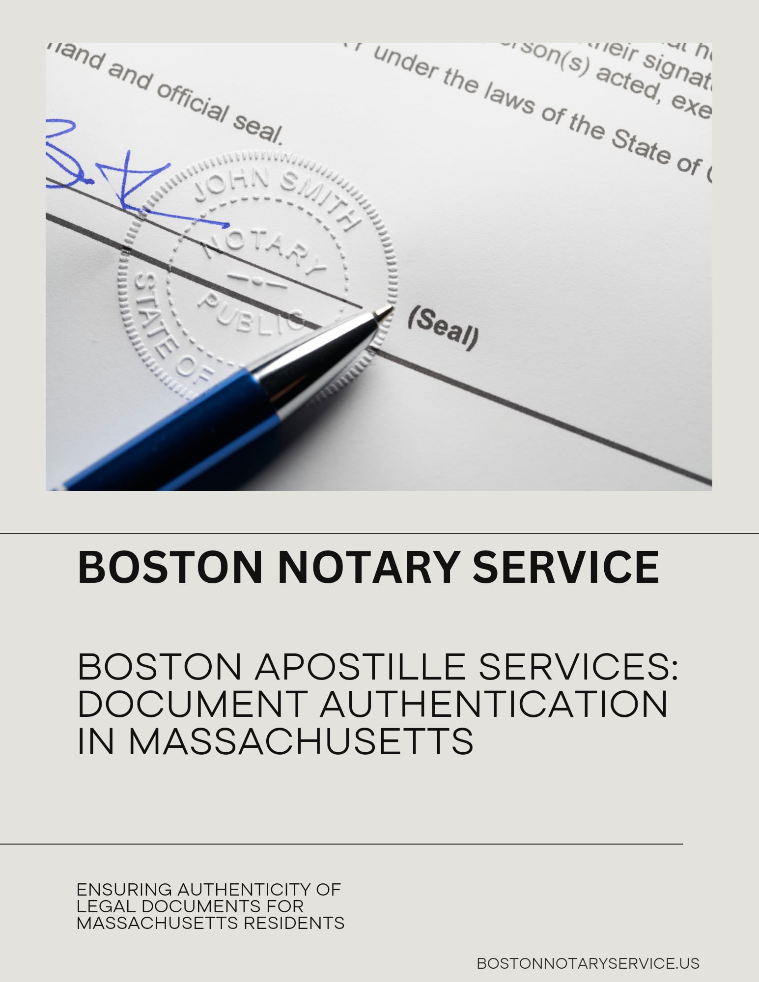 Boston Apostille Services - Authenticating Documents in Massachusetts
