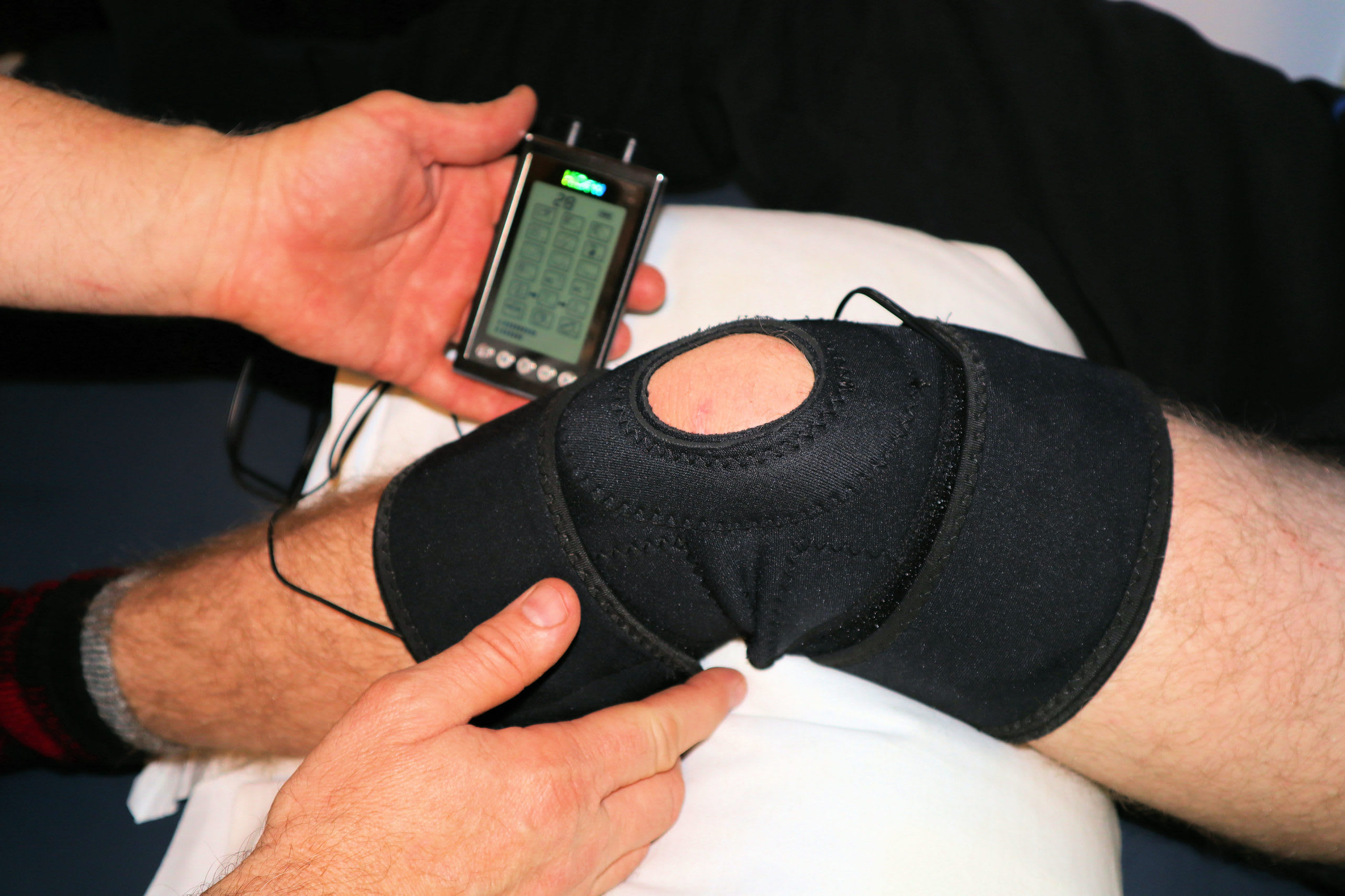 Electric Muscle Stim for Knee and Hip Pain