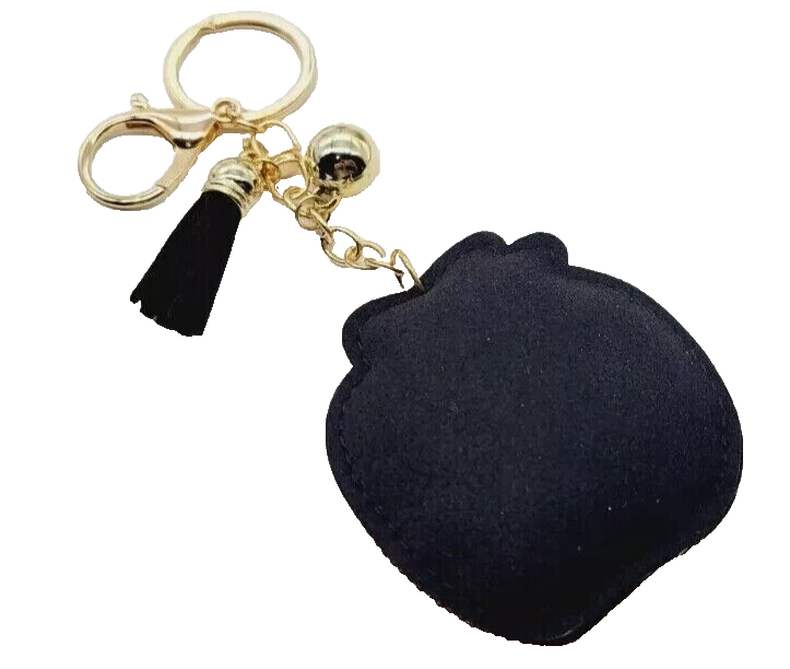 Thumbnail: Kirks Folly Puffy Crystal Halloween Harvest Pumpkin Tassel Key Ring / Charmer