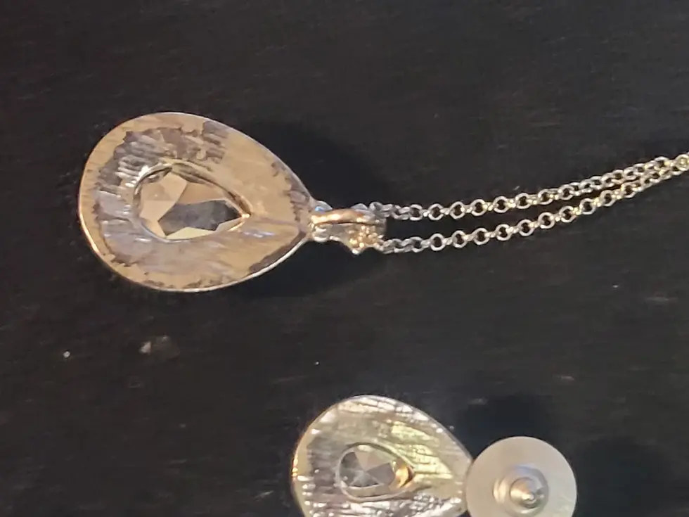 Thumbnail: Monet Blue Stone & CZ Necklace Earring Set