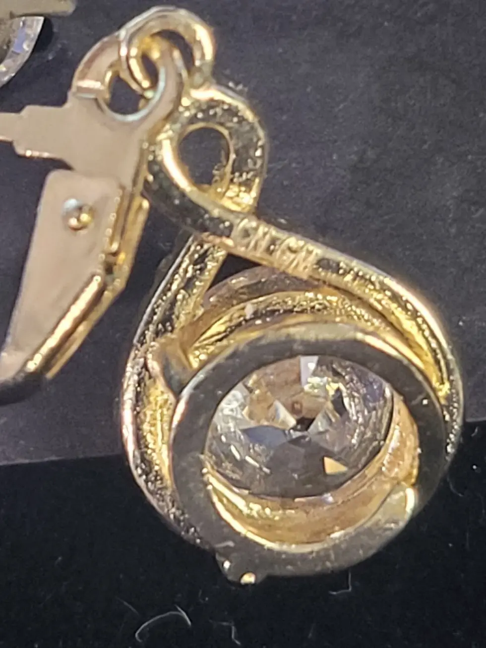 Thumbnail: Cate & Chloe Alessandra Drop Halo Earrings