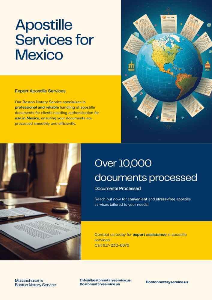 Apostille Services for Mexico from Massachusetts – Boston Notary Service
