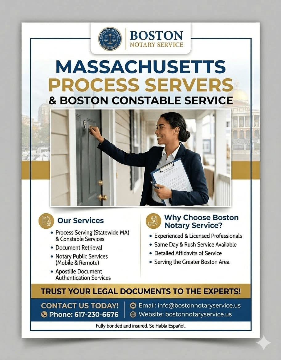 Massachusetts Process Servers