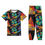 Thumbnail: Unisex All-Over Print Adult Short Sleeve-Blouse Sports Set