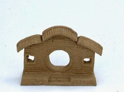 Miniature Ceramic Figurine Memorial Archway - 1.5"