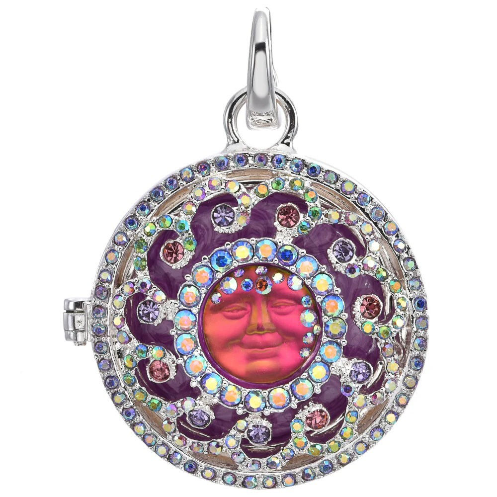 Kirks Folly Mystic Goddess Love Never Dies Locket Open Ring Charm Silvertone