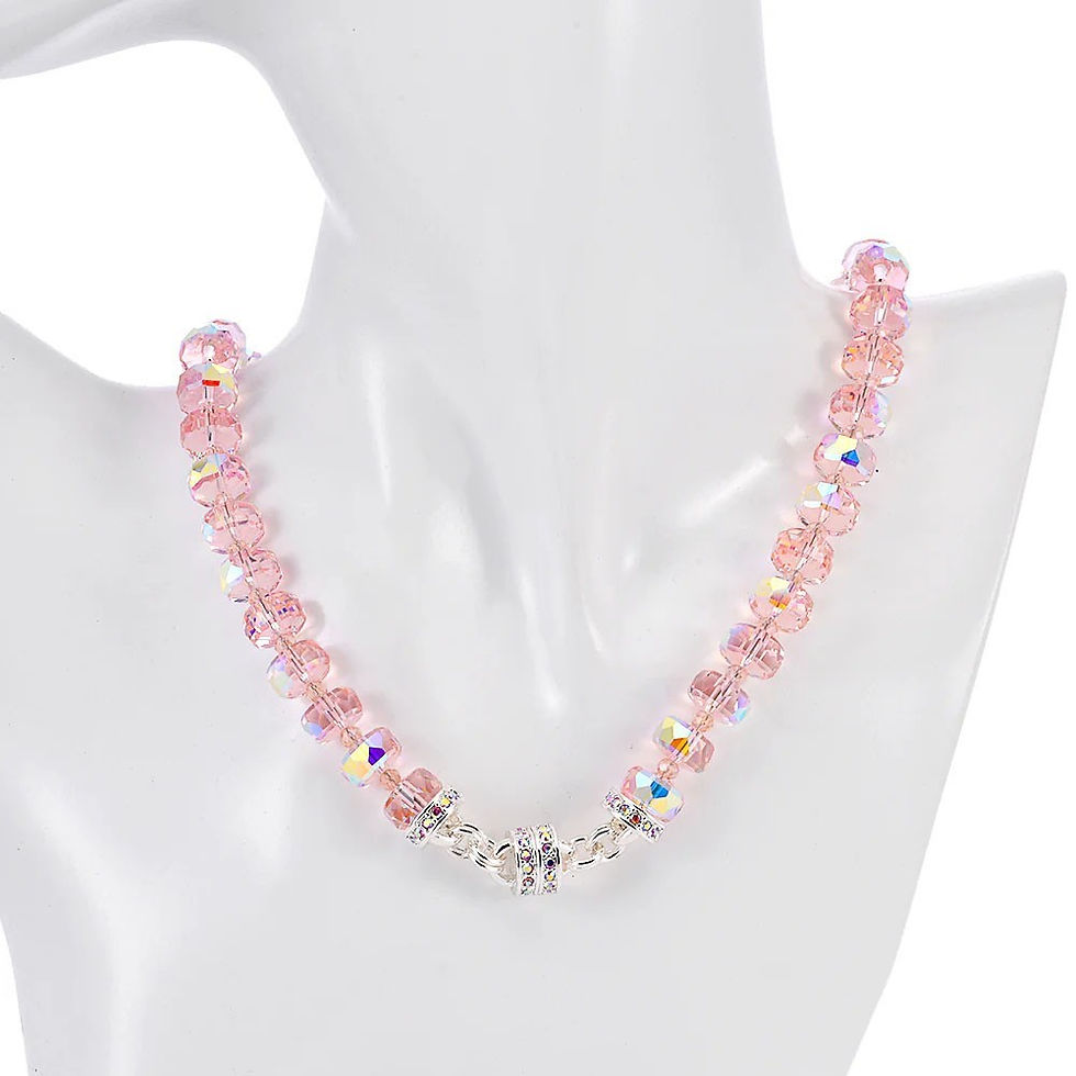 Thumbnail: Kirks Folly Divine Crystal Sparkle Crystal Magnetic Interchangeable Necklace SST