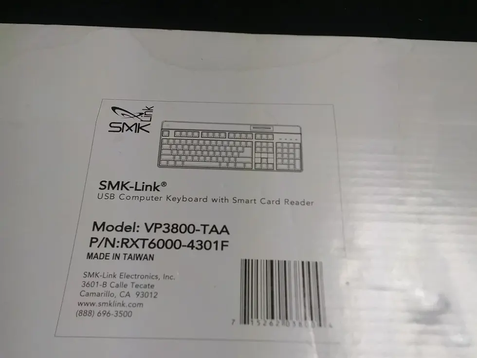 Thumbnail: SMK-Link USB Smart Card Keyboard VP3800