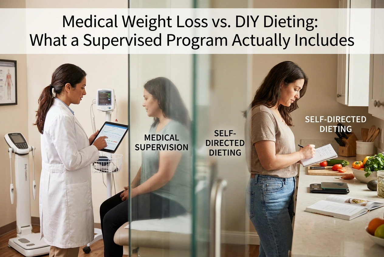 Medical Weight Loss vs. DIY Dieting: What a Supervised Program Actually Includes