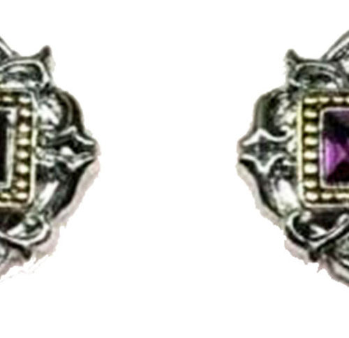 KIRKS FOLLY Amethyst TUSCAN SUN CLIP ON EARRINGS ~