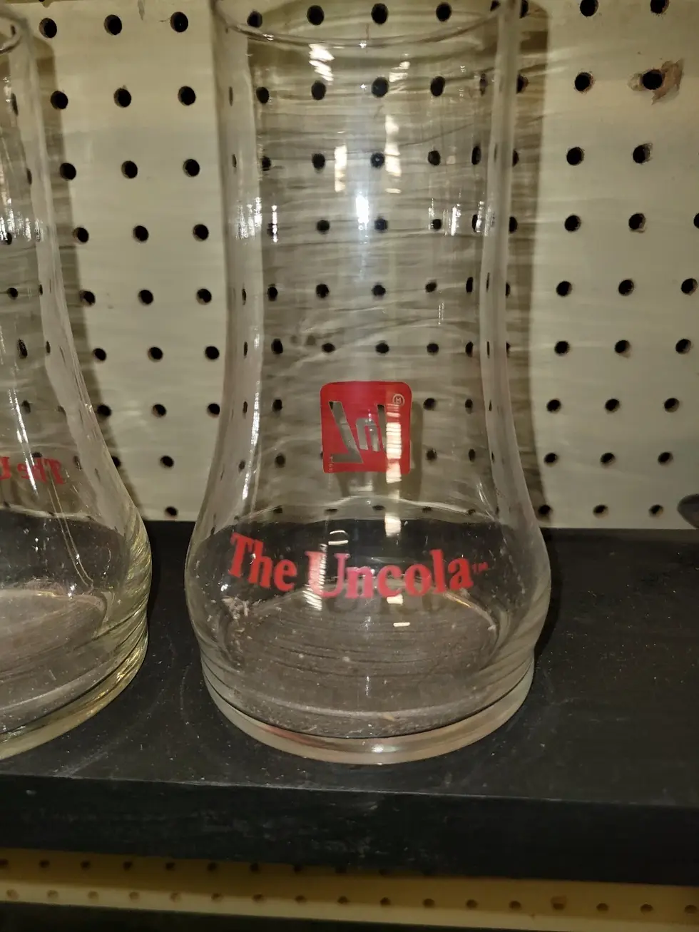 Thumbnail: 4 Vintage 7-Up Uncola Upside Down Glasses