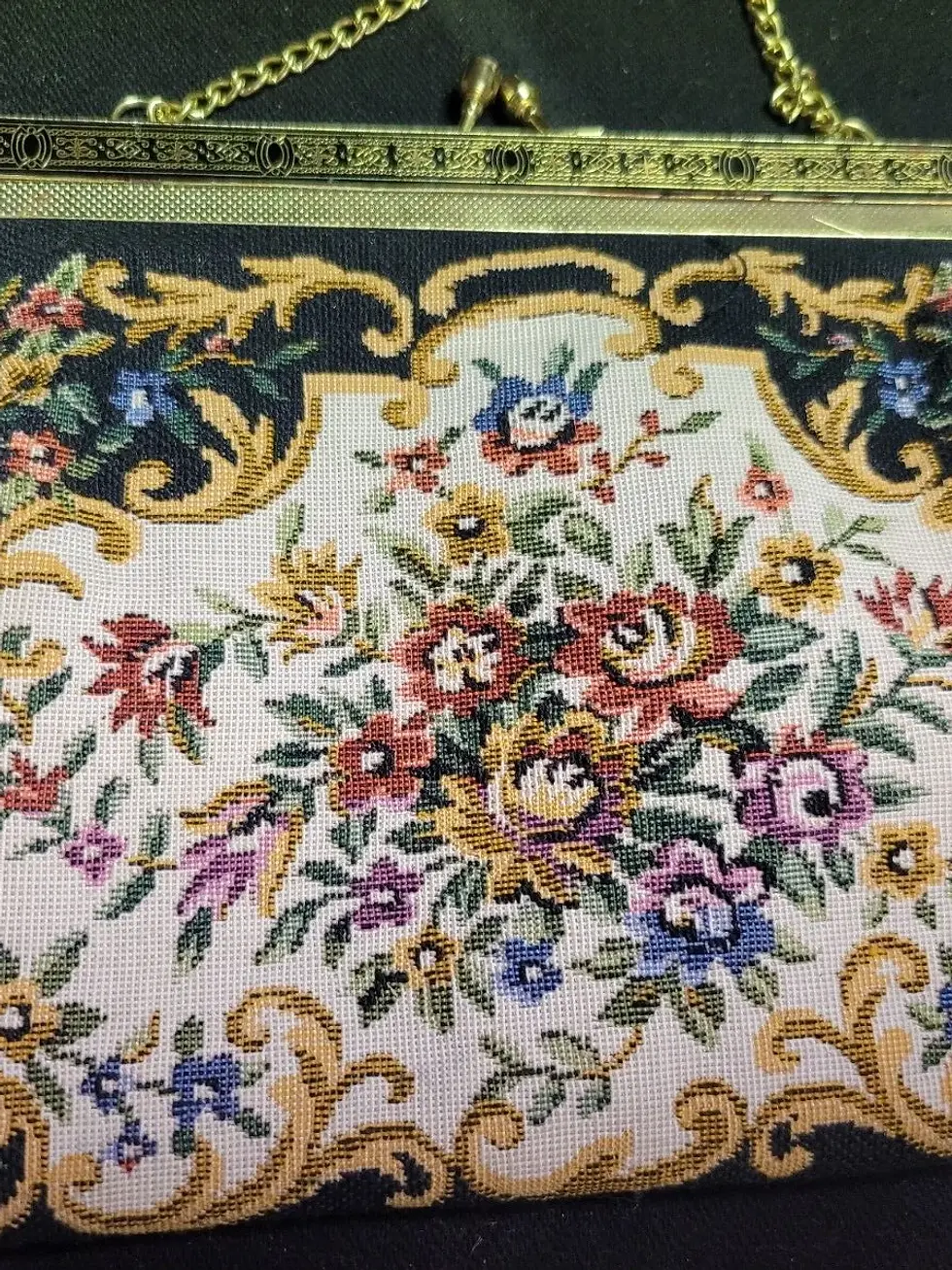 Thumbnail: Vtg Floral Tapestry Purse Collection