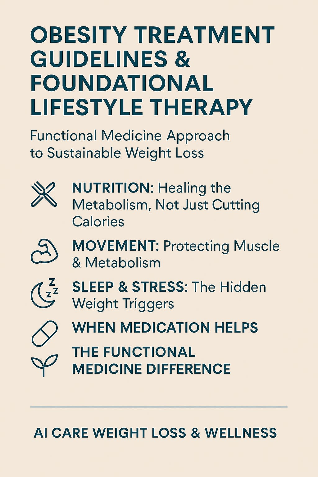 🌿 Obesity Treatment Guidelines & Foundational Lifestyle Therapy