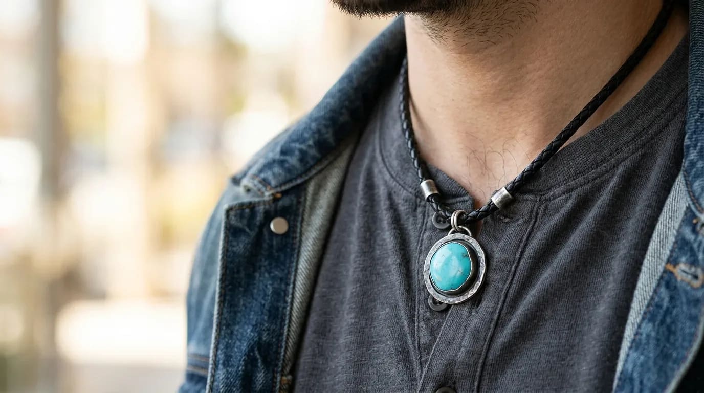 How Should Men Style Gemstone Pendants for Everyday Wear?