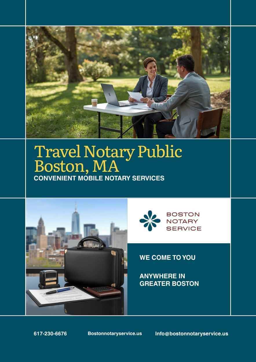 Travel Notary Boston: Mobile Notary Public Services That Come to You Anywhere in Greater Boston