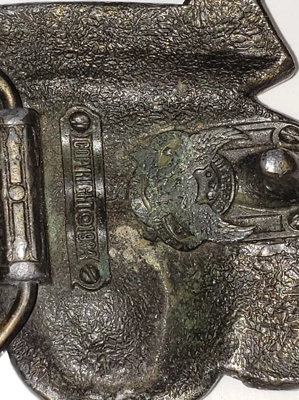 Thumbnail: Vtg 1984 USA-1 Monster Truck Brass Buckle