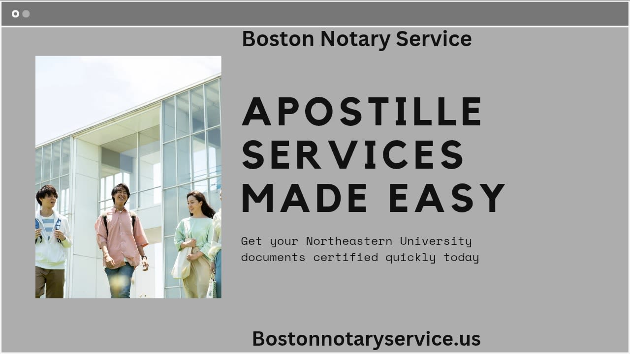 Northeastern University Apostille Services