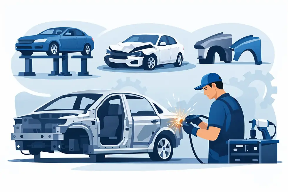 What a Unibody Repair Shop Actually Fixes