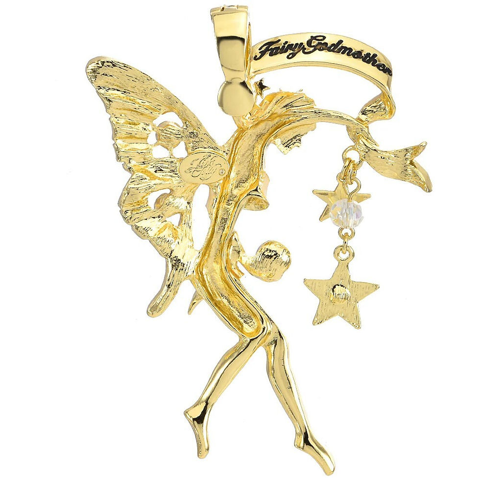 Thumbnail: Kirks Folly Queen Of The Fairies Foldover Pendant goldtone
