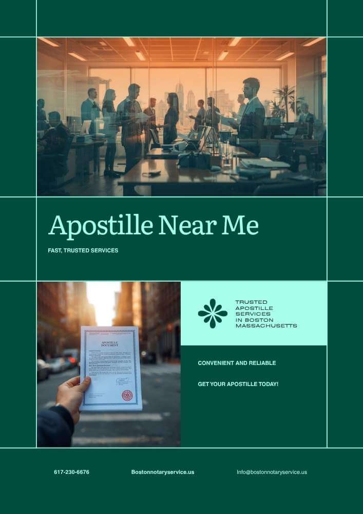 Apostille Near Me – Fast, Trusted Apostille Services in Boston, Massachusetts