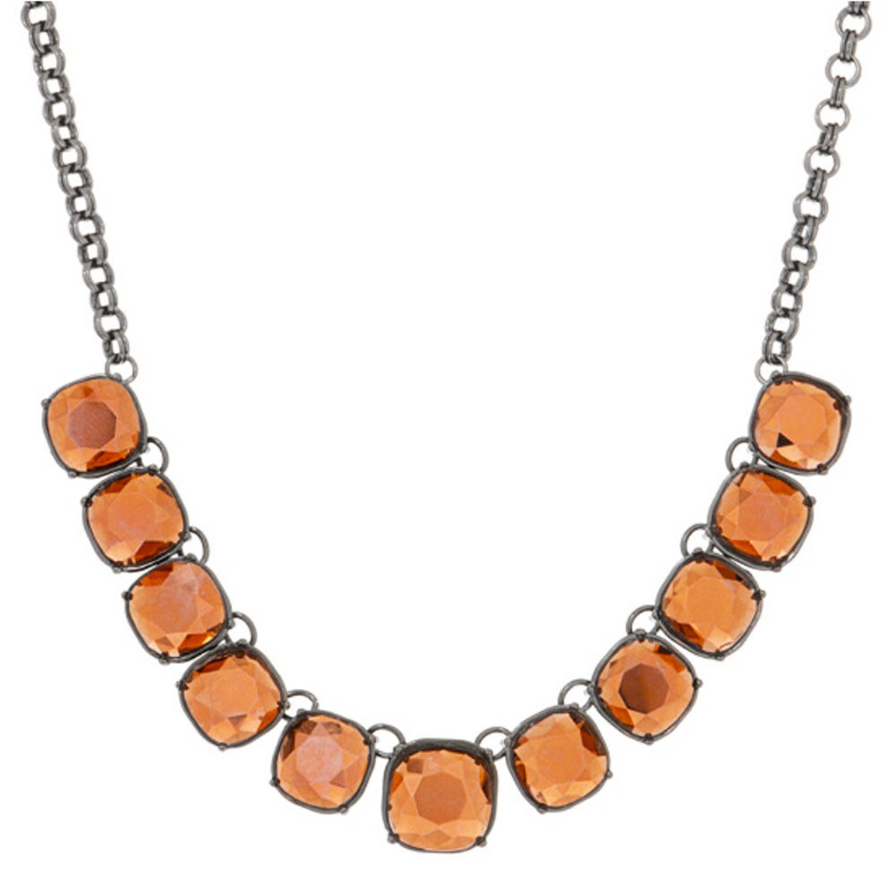 KIRKS FOLLY DAZZLE ME NECKLACE midnight / gunmetal