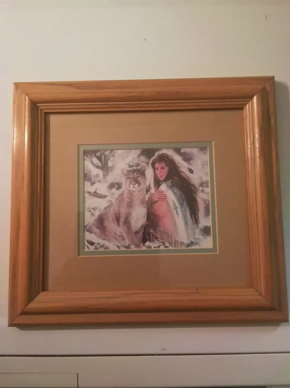 Thumbnail: 2 Maija Aspen Signed Prints Girl & Wolf