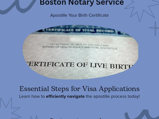 Birth Certificate Apostille for Visa Applications: A Step-by-Step Guide