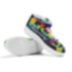 Thumbnail: Be Yourself  High Top Leather Sneakers