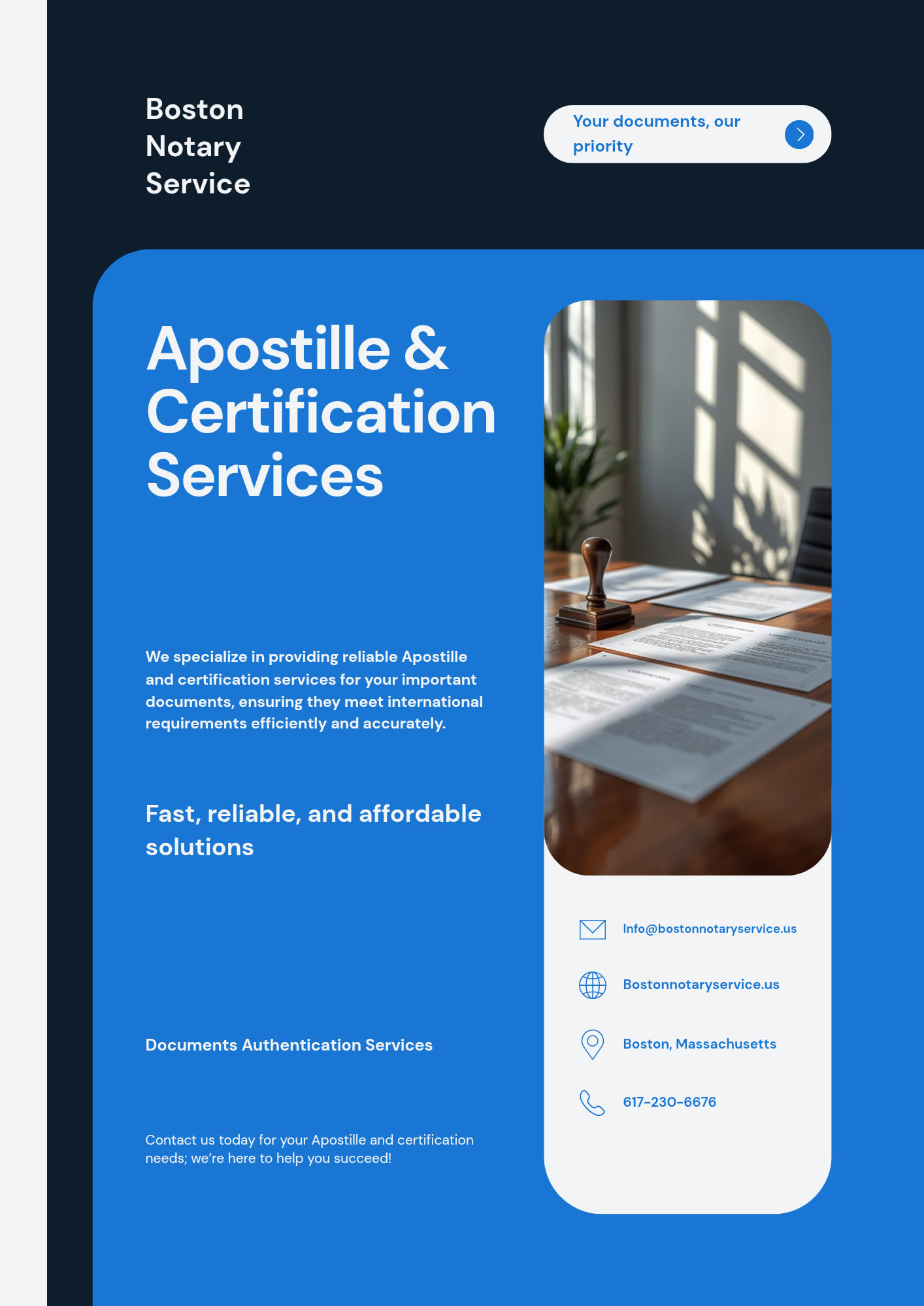 Massachusetts Apostille Service: Apostille & Certification