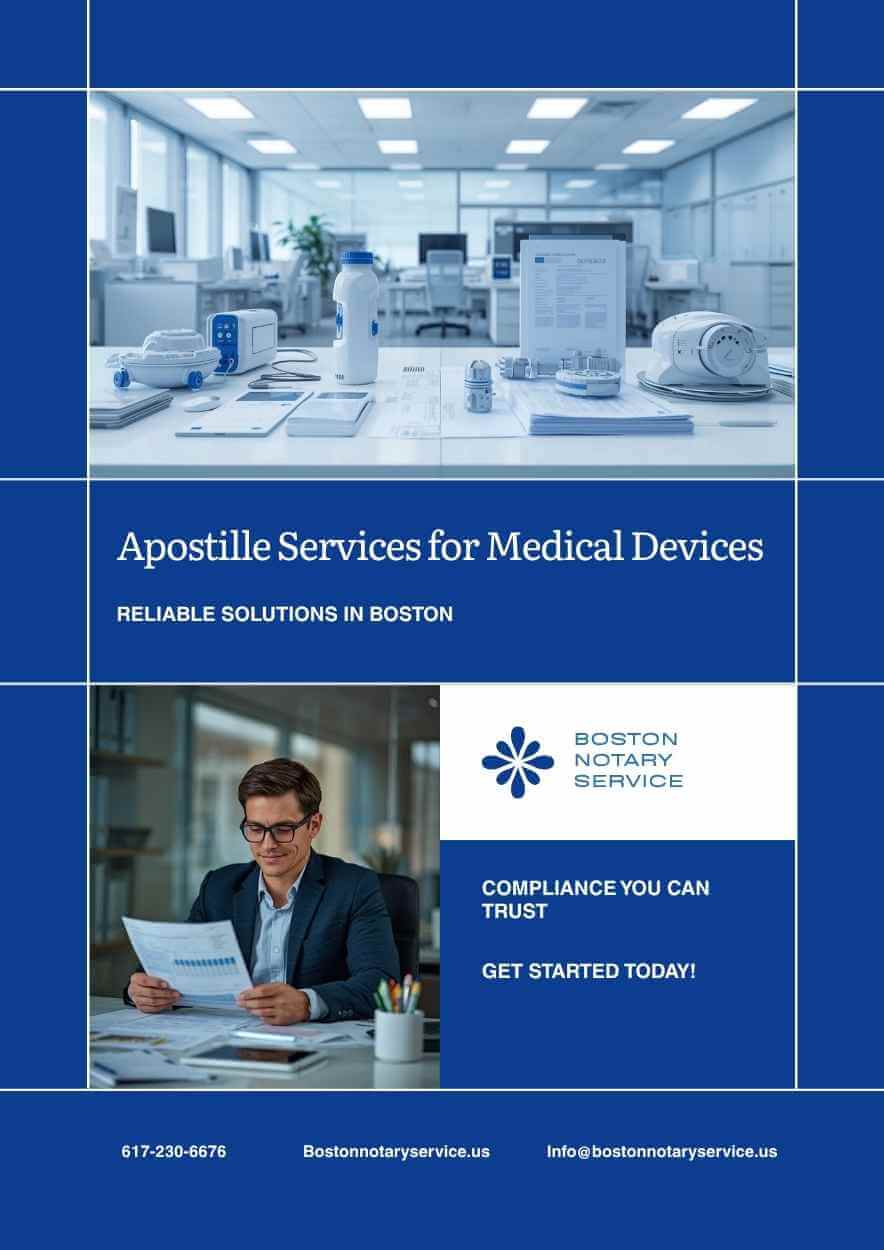 Apostille Services for Medical Device Companies in Boston, Massachusetts